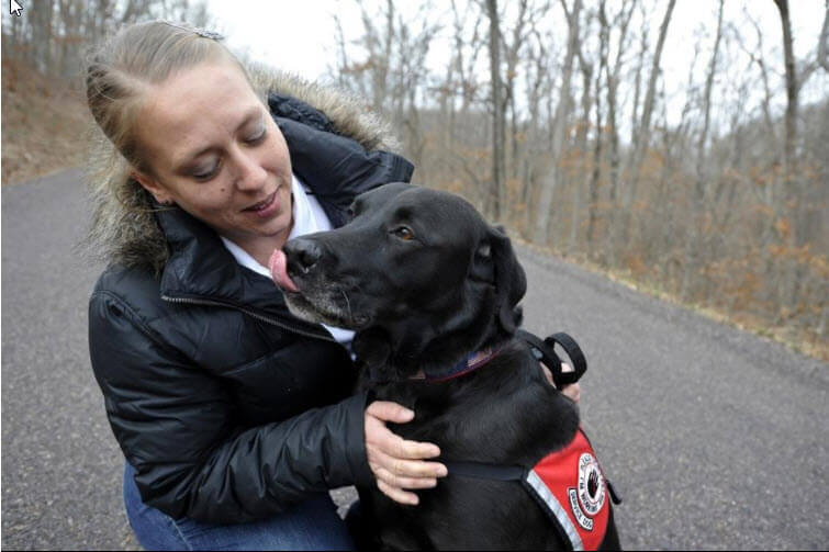 Service Dogs Provide Comfort to Wounded Vets