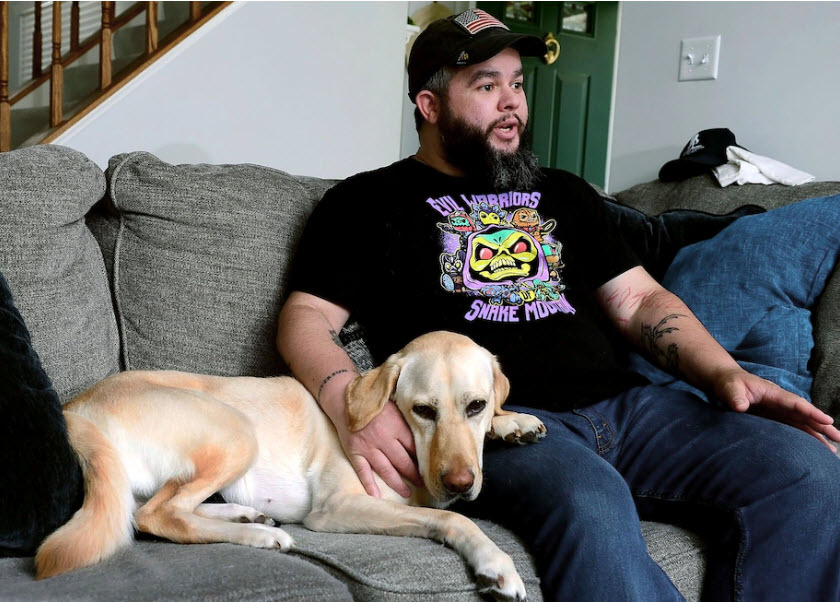 Service dog helps ease Frederick Veteran’s PTSD