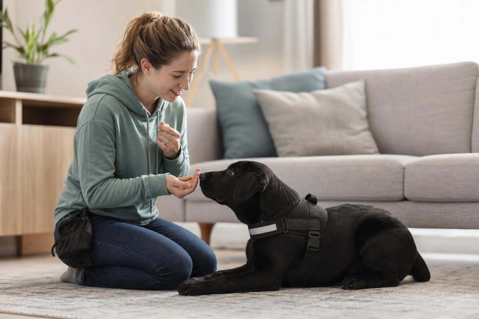 service dog training at home
